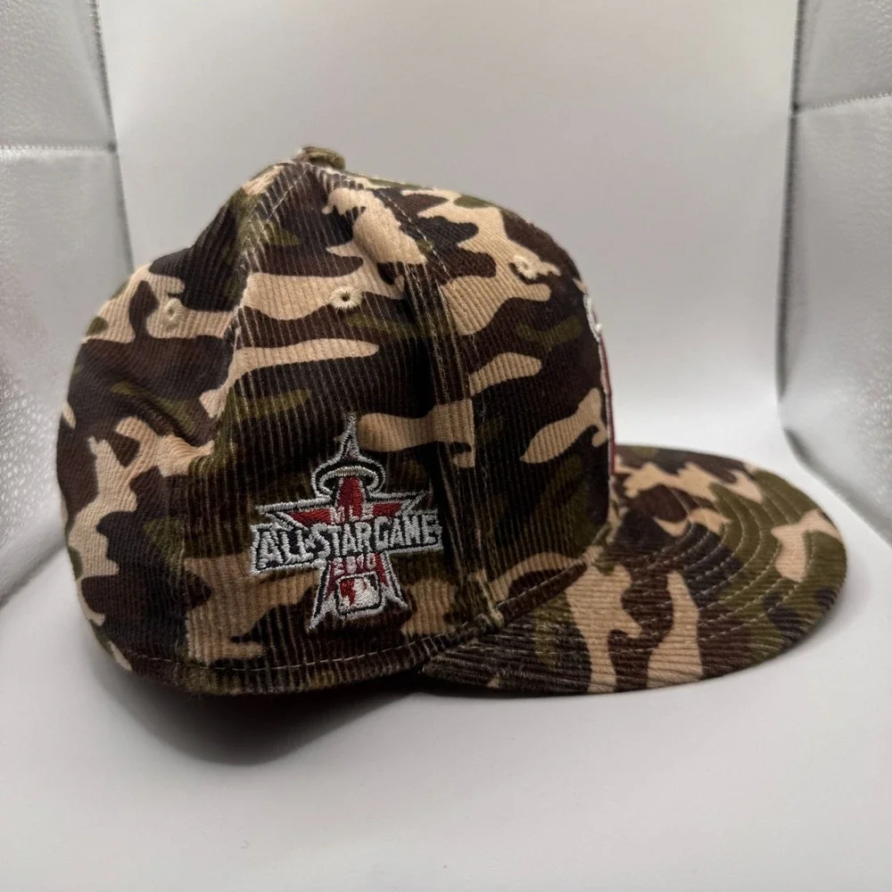 New Era 59Fifty‎ Los Angeles Angels Camo 2010 ASG Corduroy Fitted Hat Size 7 1/4